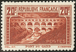 ** Pont Du Gard. Dentelé 11. No 262B (Maury 262A), Très Frais. - TB. - R - Other & Unclassified