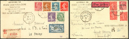 LETTRE Ile De France. Nos 3 + 4 + Poste Divers Sur Deux Enveloppes Du 23.8.28. - TB. - RR - 1927-1959 Mint/hinged