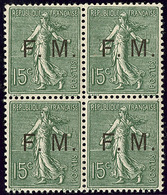 ** No 3, Bloc De Quatre, Très Frais Et Bien Centré. - TB - Military Postage Stamps