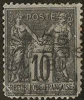 Surcharge 5 Lignes. No 16, Surcharge Horizontale, 18 SEPT, Def. - TB - 1893-1947