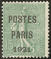 * Postes Paris. No 28, Pli, TB D'aspect - 1893-1947