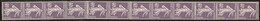 ** No 20 (40c Violet), Bande De Douze Dont 2 Ex * (8 Et 9). - TB - Coil Stamps