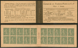 ** No 130 C5, Carnet De 20t, Papier GC, Légères Adhérences D'imprimerie Mais TB - Other & Unclassified