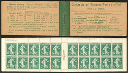 ** No 137 C7, Carnet De 40t, "Taxes Révisées 12 Août 1919". - TB - Other & Unclassified