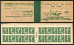 ** No 137 C9, Carnet De 40t, "Loi Du 29 Mars 1920". - TB - Other & Unclassified