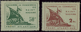 (*) Saint Nazaire. Nos 8, 9. - TB (cote Maury) - War Stamps