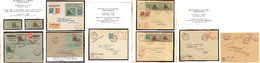 LETTRE Saint Nazaire. Collection 1945. Nos 8 Et 9, (*) Et Divers Sur Enveloppes Dont Surchargés Libération Et Taxe Perçu - Kriegsmarken