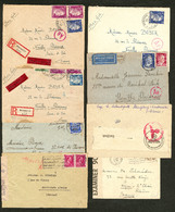 LETTRE GUERRE 1939-1945. 1941-1943, 40 Enveloppes Majorité Allemandes Pour La France, Censures, Obl Et Affts Divers Dont - WW II