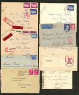 LETTRE GUERRE 1939-1945. 1941-1943, 40 Enveloppes Majorité Allemandes Pour La France, Censures, Obl Et Affts Divers Dont - Guerre De 1939-45