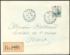 LETTRE Niort. No 13, Obl Cad 20.10.44 Sur Enveloppe Recommandée Locale. - TB. - R (tirage 87ex) - Libération