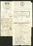 LETTRE Factures Illustrées. 1817-1820, 5 Factures Différentes. - TB - Unclassified