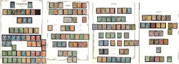 1849-1900 (Poste), Valeurs Moyennes Et Séries Complètes, Nuances Et Obl Diverses Dont Doubles Et Multiples. - TB, B Ou P - Collections