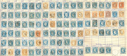 Oblitérations Gros Chiffres. 1863-1876 (Poste), Bel Ensemble De 858 GC Détachés Entre Les N°1 Et 6325, La Plupart Bien M - Collections