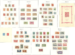 * 1900-1959 (Poste, PA, BF), Quasiment Complet, Des Ex ** Et (*), + Divers Préos Et Taxe. - TB Ou B - Collections