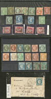 * 1856-1876, Dont 12 Ex Obl + Un Ballon Monté Du 30 Nov 70. - TB, B Ou Pd - Collections