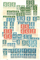 ** Pasteur. 1923, Entre Les N°171 Et 181, Doubles Et Multiples Dont Blocs De Quatre. - TB - Collections