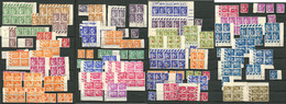 ** Type Paix. 1932-1941, Entre Les N°280 Et 485, Nombreux Doubles Et Multiples Dont Des Blocs De Quatre. - TB - Collections