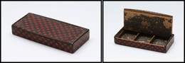 Boîte Mauchline Rectangulaire "Rob-Roy", 3 Comp., 78x34x12mm. - TB - Cajas Para Sellos