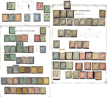 * Collection. 1871-1943 (Poste, Taxe), Valeurs Moyennes Et Séries Complètes, Qqs Doubles Et Obl. - TB Ou B - Altri & Non Classificati