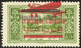 * Poste Aérienne. Double Surcharge "République Libanaise" N + R. No 29 (Maury 33aa). - TB - Altri & Non Classificati