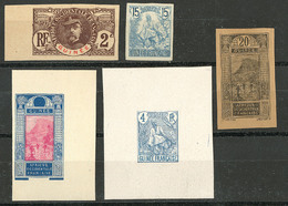 (*) Lot. 1906-1917, Cinq ND, épreuve Ou Essai Divers. - TB - Other & Unclassified