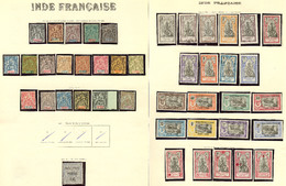 * INDE. Collection. 1892-1954 (Poste, PA, Taxe), Valeurs Moyennes Et Séries Complètes, + Nombreux Doubles Obl Constituan - Other & Unclassified