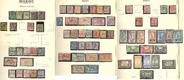 * Collection. 1891-1956 (Poste, PA, Etc.), Valeurs Moyennes Et Séries Complètes, Des Ex Obl Dont Doubles. - TB - Other & Unclassified