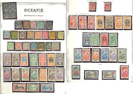* OCEANIE. Collection. 1892-1957 (Poste, PA, Taxe, BF), Complète Sauf FL 140 à 149, Doubles Obl Constituant Une 2e  Coll - Other & Unclassified