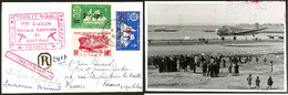 LETTRE 1re Liaison Postale Aérienne 31 Août 1948. Nos 316 + 322 + 329, Sur CP Recommandée Avec Griffe Spéciale, Pour La  - Other & Unclassified