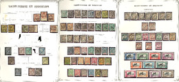 * Collection. 1885-1990 (Poste, PA, Taxe, BF, C.Px), Valeurs Moyennes Et Séries Complètes, + Doubles Obl Formant Une 2e  - Other & Unclassified