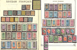 * SOUDAN. Collection. 1894-1944 (Poste, PA, Taxe, BF), Complète Sauf N°19, + Doubles Obl Constituant Une 2e  Collection. - Other & Unclassified