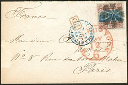 LETTRE Type II. No 35a Sur Petite Enveloppe De NY Mai 69 Pour Paris. - TB. - R - Altri & Non Classificati