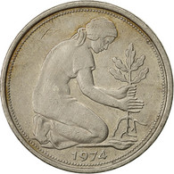 Monnaie, République Fédérale Allemande, 50 Pfennig, 1974, Stuttgart, TTB - 50 Pfennig