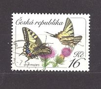Czech Republic Tschechische Republik 2016 Gest Mi 881 Schmetterlinge, Butterflies. Yellow Swallowtail Papilio C25 - Used Stamps