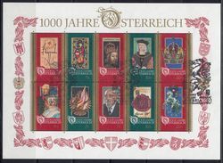 AUSTRIA 1996 Nº 2024/33 USADO EN HB - Blocks & Sheetlets & Panes