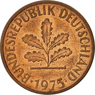 Monnaie, République Fédérale Allemande, 2 Pfennig, 1975, Hambourg, TTB - 2 Pfennig