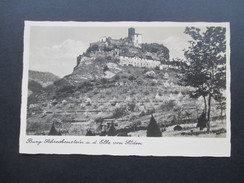 DR / Böhmen 1941 Heute Tschechien. Burg Schreckenstein. Burgwirtschaft Schreckenstein. Aussig. Stempelfehler?? - Bohemen En Moravië