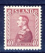 +D2576. Iceland 1937. Michel 189. MH(*). - Nuevos