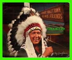 BOWLING - GREETINGS FROM CHIEF HALFTOWN, MEMBER OF THE BRUNSWICK ADVISORY STAFF - AUTOGRAPH - - Bowling