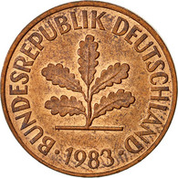 Monnaie, République Fédérale Allemande, 2 Pfennig, 1983, Stuttgart, TTB - 2 Pfennig