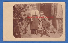 CPA Photo - LUDENSCHEID - Portrait De Jeune Femme & Un Beau Chien - 1921 - Mädchen Girl Fille Hund Dog - Lübbecke