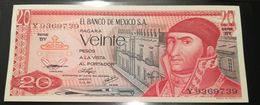 MESSICO - 20  PESOS - FIOR DI STAMPA - CARTAMONETA - PAPER MONEY - Mexique