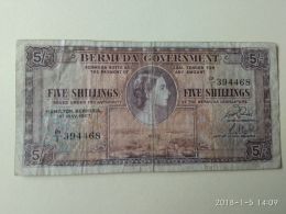 5 Shillings 1957 - Bermuda