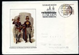 Bund PU23 B1/001a Privat-Umschlag POSTILLIONE Gebraucht Sigmaringen 1969  NGK 13,00€ - Private Covers - Used