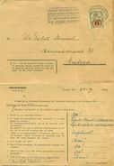 Dienstzegel - Service Nr. S26 Op Document - Andere & Zonder Classificatie