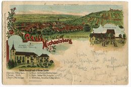 CARTOLINA  GRUSS MICHAELSBERG SIEGBURG NORDRHEIN WESTFALEN VIAGGIATA - Siegburg