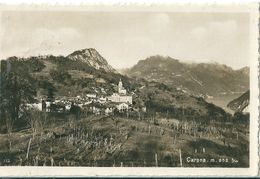 Carte  Photo  De  CARONA    -    SUISSE   -      Vue  Générale  Et  Ses  Alentours - Carona 