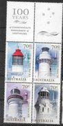 2015 AUSTRALIE 4162-65 ** Phares, Avec Vignettes - Mint Stamps