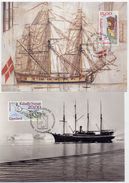 GREENLAND 1996 Ships' Figureheads On Maximum Card.  Michel 294-95 - Maximum Cards