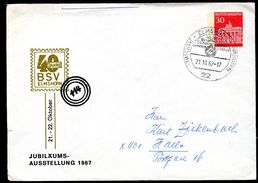 Bund PU41 D2/001 Privat-Umschlag Ausstellung ELMSHORN Sost. 1967  NGK 5,0 - Enveloppes Privées - Oblitérées